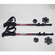 N3I-D.CARBO-F-W-III RED55-115cm デュラカーボン 55-115cm RED [トレッキングポール 形状I型]