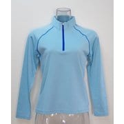 Ws ハイブリッド ハーフジップシャツ J 326 ポーセリン Lサイズ [アウトドア シャツ レディース]