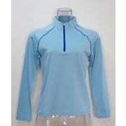 Ws ハイブリッド ハーフジップシャツ J 326 ポーセリン Mサイズ [アウトドア シャツ レディース]