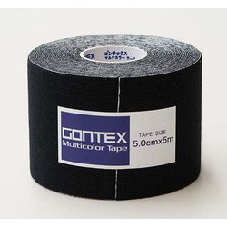 伸縮性マルチカラーロールテープ 1巻 GTRT002BKS ブラック 5cm×5m [テーピング用品]