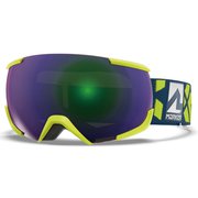 16：10＋MAP ASIANFIT 16832126043 NEON YELLOW/GREEN PLASMA MIRROR [スキーゴーグル 眼鏡対応]