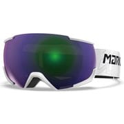 16：10＋OTG 16830200043 WHITE/GREEN PLASMA MIRROR [スキーゴーグル 眼鏡対応]