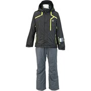MENS SUIT S 009008 ブラック・チャコール [スキーウェア 上下セット ユニセックス]