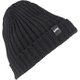 RIBBED KNIT BEANIE 64200 URANIUM BLACK [キャップ 帽子]
