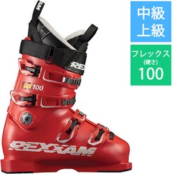 REXXAM スキー靴 赤 レクザム スキーブーツ 2025 REXXAM R-EVO 120M BX-H24 FIRE RED