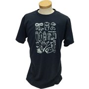 Graphic S/S Tee 1 PN-AQC1701 ネイビー Lサイズ [アウトドア カットソー メンズ]