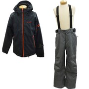 MENS SUIT ONS90521 009004 BLACK/GRAY Lサイズ [スキーウェア 上下セット ユニセックス]