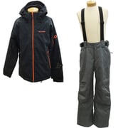 MENS SUIT ONS90521 BLACK/GRAY（009004） Mサイズ [スキーウェア 上下セット ユニセックス]