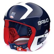 VULCANO FIS 6.8 USSA 2001J10 A09/ブルー･ホワイト･レッド 56cm [スキー ヘルメット レーシング]