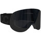 40201 LID ALL BLACK URANIUM BLACK 11GM BLACKMATLOGO [スキーゴーグル 眼鏡対応]