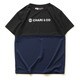 170405S01 BLACK/NAVYXLBI-TONE_NISH_LOGO_ XL BLACK/NAVY [ランニングシャツ]