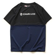 170405S01 BLACK/NAVYSBI-TONE_NISH_LOGO_T S BLACK/NAVY [ランニングシャツ]