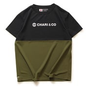 170405S01 BLACK/OLIVEMBI-TONE_NISH_LOGO_ M BLACK/OLIVE [ランニングシャツ]