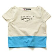 170405S07 BLUESCROPPED_BI-TONE_TEE S BLUE [ランニングシャツ]