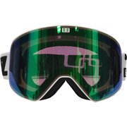 Flow 37146-07 White Brown w Green Multi [スキーゴーグル 眼鏡対応]