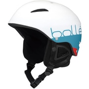 B-STYLE AA31698 Matte White Blue Lサイズ（58-61cm） [スキーヘルメット]