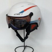 B-YOND VISOR AA31652 MatWt/AmberBlue Mサイズ（54-58cm） [スキーヘルメット]