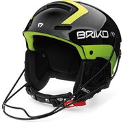 SLALOM 20001P0 シャイニーブラック・イエロー（C13） 56cm [スキー ヘルメット レーシング]