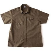 HEMP CAMP SHIRT GSS-25 OLIVE Lサイズ [アウトドア シャツ メンズ]