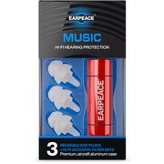 EarPeace HD 音楽用 Clear Plugs/Red Case