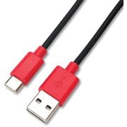TYPE-Cストロングケーブル 1m レッド UCJ-TG100 RB