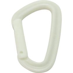 プラスチックカラビナ 3468004 蓄光 ナチュラル [アクセサリーカラビナ]