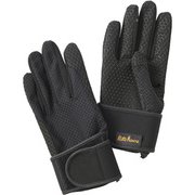 GB059U ブラックS UVケアーリストサポート付 トレッキンググローブ S ブラック [アウトドア グローブ]