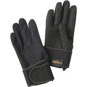 GB059U ブラックL UVケアーリストサポート付 トレッキンググローブ L ブラック [アウトドア グローブ]