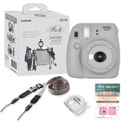 インスタントカメラ instax mini8 プラス セサミ 純正ショルダーストラップ付 チェキカメラ INS mini 8PLUS SESAMI