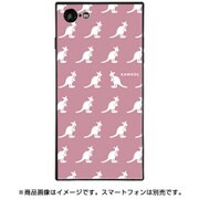 BJ-0028-IP78-PINK [スクエア型 ガラスケース iPhone 8/7 KANGOL PATTERN MINI PNK]