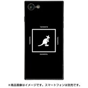 BJ-0029-IP78-BLAK [スクエア型 ガラスケース iPhone 8/7 KANGOL SQUARE BLK]