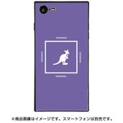 BJ-0029-IP78-PURP [スクエア型 ガラスケース iPhone 8/7 KANGOL SQUARE PPL]