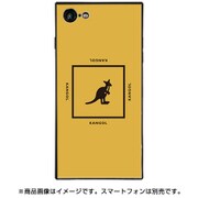 BJ-0029-IP78-YELL [スクエア型 ガラスケース iPhone 8/7 KANGOL SQUARE YLW]