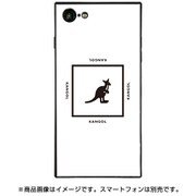 BJ-0029-IP78-WHIT [スクエア型 ガラスケース iPhone 8/7 KANGOL SQUARE WHT]