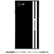 BJ-0032-IP78-BLAK [スクエア型 ガラスケース iPhone 8/7 KANGOL LINE BLK]