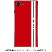 BJ-0032-IP78-REDD [スクエア型 ガラスケース iPhone 8/7 KANGOL LINE RED]