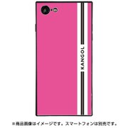 BJ-0032-IP78-PINK [スクエア型 ガラスケース iPhone 8/7 KANGOL LINE PNK]