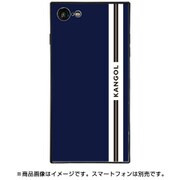 BJ-0032-IP78-NAVY [スクエア型 ガラスケース iPhone 8/7 KANGOL LINE NV]