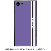 BJ-0032-IP78-PURP [スクエア型 ガラスケース iPhone 8/7 KANGOL LINE PPL]