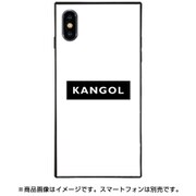 BJ-0027-IP0X-WHIT [スクエア型 ガラスケース iPhone XS/X KANGOL BOX WH]