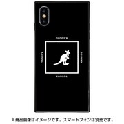 BJ-0029-IP0X-BLAK [スクエア型 ガラスケース iPhone XS/X KANGOL SQUARE BLK]