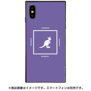 BJ-0029-IP0X-PURP [スクエア型 ガラスケース iPhone XS/X KANGOL SQUARE PPL]