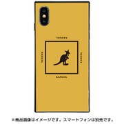 BJ-0029-IP0X-YELL [スクエア型 ガラスケース iPhone XS/X KANGOL SQUARE YLW]