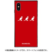 BJ-0030-IP0X-REDD [ガラスケース iPhone XS/X KANGOL TRIPLE RED]