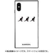 BJ-0030-IP0X-WHIT [ガラスケース iPhone XS/X KANGOL TRIPLE WHT]