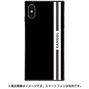 BJ-0032-IP0X-BLAK [ガラスケース iPhone XS/X KANGOL LINE BLK]