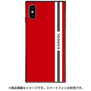BJ-0032-IP0X-REDD [ガラスケース iPhone XS/X KANGOL LINE RED]