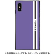 BJ-0032-IP0X-PURP [ガラスケース iPhone XS/X KANGOL LINE PPL]