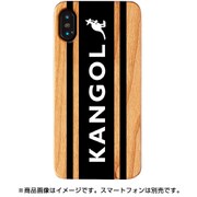 AB-1003-IP0X-WD02 [Woodケース iPhone XS/X KANGOL BOX LOGO BK]