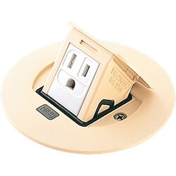 DU1102W [Panasonic F型アップコン丸型アース付アイボリー]